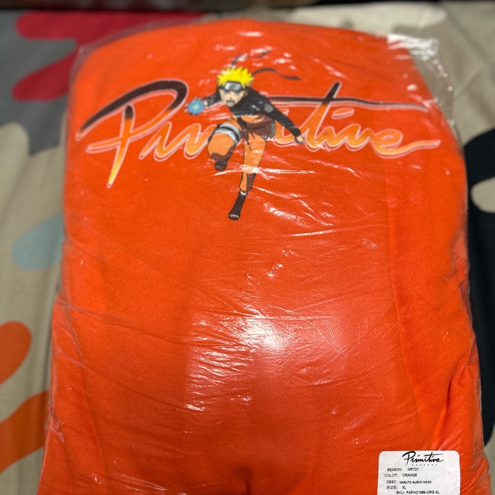 New Never Worn Primitive Naruto Orange Hoodie XL